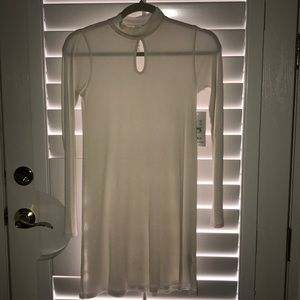 Mock neck dress